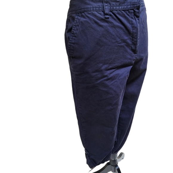 Charter Club. Navy Blue, Katherine Fit, Pedal Pusher Pants. Size 6 - Picture 3 of 8